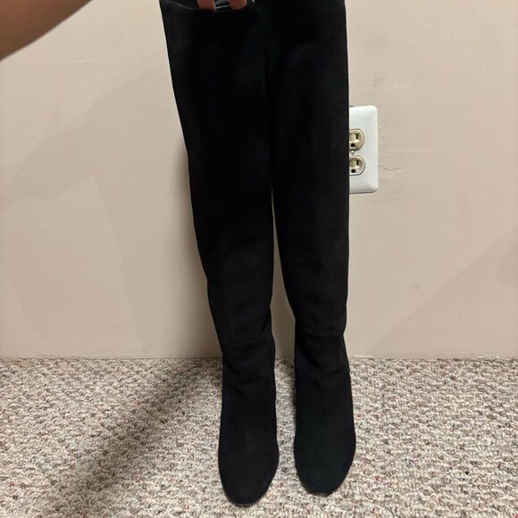 & Other Stories Black Suede Knee High Boot- Size 10.5 - Picture 3 of 14